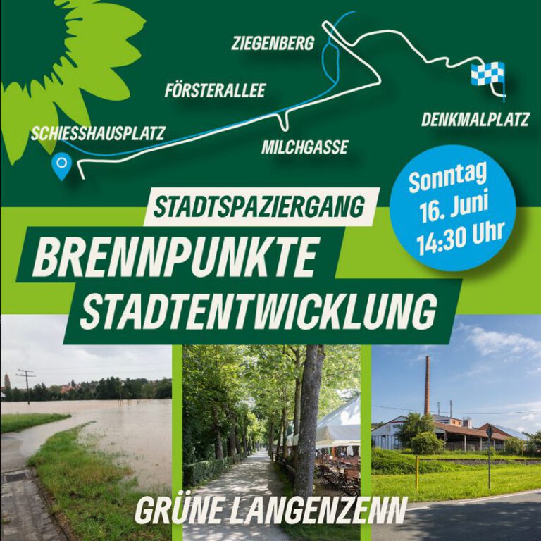 Einladung: Stadtspaziergang „Brennpunkte der Stadtentwicklung“ in Langenzenn